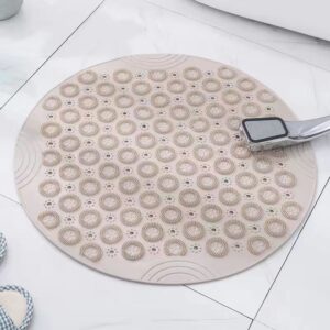 Tapis de Douche Rond Antidérapant