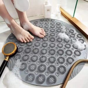 Tapis de Douche Rond Antidérapant